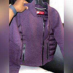 Nike Tech Fleece Aeroloft 800 Moto jacket in purple Women’s Size S  Purple NWOT